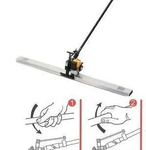 фото Виброрейка электрическаяплавающая серии QZ E 4.0м 220В, 110Вт Enar, Испания