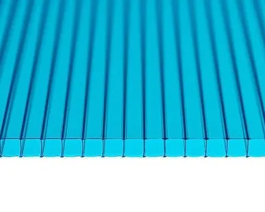 фото Поликарбонат 2100х6000х4мм 0,47кг/м2 (бирюза) Мультигрин