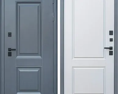 фото Входная дверь Термо Арктика букле графит-Капучино ТЕРМОразрыв АСД 96 левая=1шт