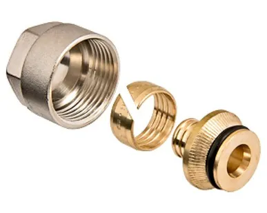 фото Соединитель коллекторный обжимной для м/пл Ф16*1/2 Valtec (10/300)