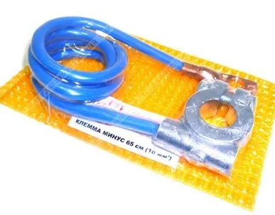 фото Перемычка КОНТАКТ 65 см, 16мм2, с клеммой "-" 25020