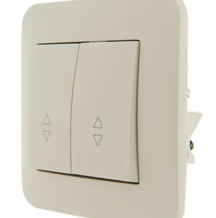 Фото №3 Механизм выключателя проходного 2-кл. 1п СП Karina 10А IP20 крем. LEZARD 707-0388-106