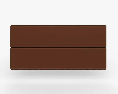 фото Сайдинг Металлический сайдинг «Евробрус» Premium, 0.5 мм RAL 8004, Медно-коричневый