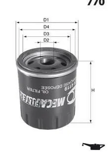 фото Фильтр Масляный Mecafilter арт. ELH4442