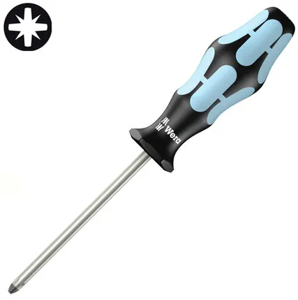 Фото №0 Отвертка крестовая Pozidriv WERA 3355, нержавеющая сталь, PZ 2 x 100 мм, 032032