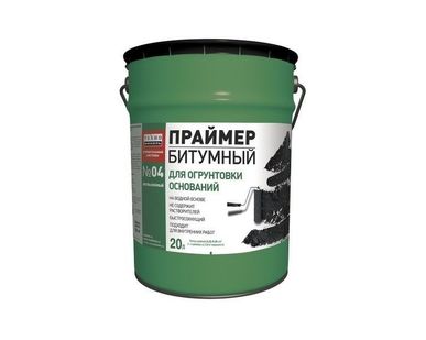фото Праймер битумный-эмульсионный ТЕХНОНИКОЛЬ №04, ведро 20л (18кг)