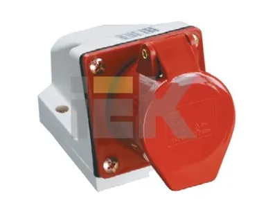 фото Розетка для монтажа на поверхность 16A, 3P+N+E, 380V, IP44 ССИ-115 PSR12-016-5 IEK (ИЭК)