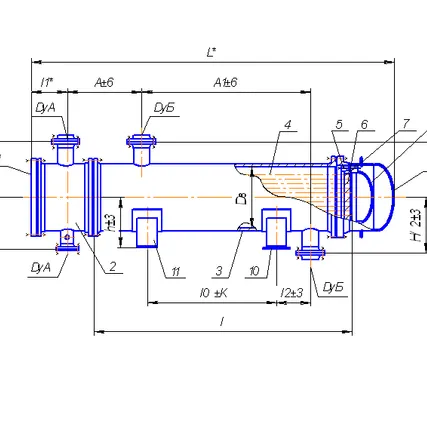 Фото №0 Холодильник с плавающей головкой горизонтальный (ХПГ)