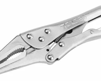 фото Зажим с фиксатором 165 мм, тонконосый TOLSEN TT10381