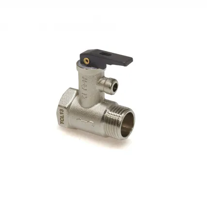 Фото №0 Клапан безопасности для водонагревателя TIM 1/2" (7 бар) с курком сброса