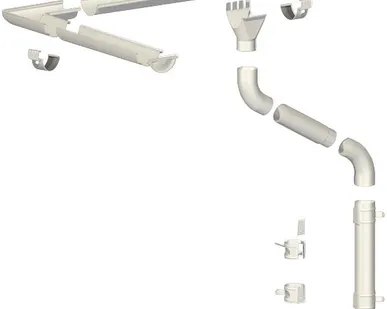 фото Соединитель желоба D125 GS (сталь 0,6 мм; цвет RAL 8017)