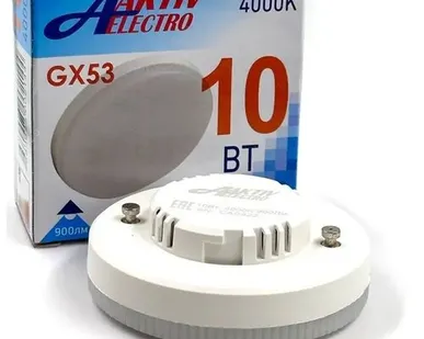 фото Лампа светодиод GX53 10Вт=100Вт (4000K 900Лм) Aktiv Electro