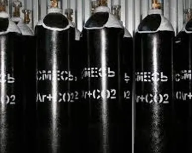 фото Заправка баллонов газовой сварочной смесью. 40л