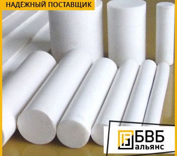 фото Фторопласт стержень 90 мм Ф4