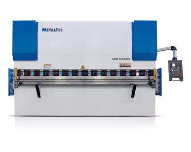 фото Листогибочный гидравлический пресс MetalTec HBM 125/3200M (Е22, ручная компенсация прогиба, инвертор заднего упора)