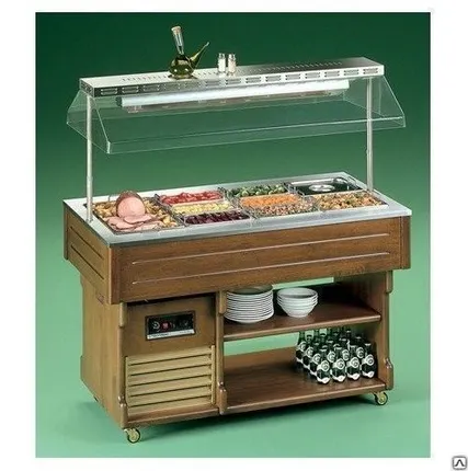 Фото №0 Стол шведский холодильный TECFRIGO ISOLA 4m RAL 9006