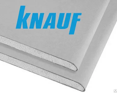фото Гипсокартон KNAUF 9,5 мм 1200*2500*9,5мм