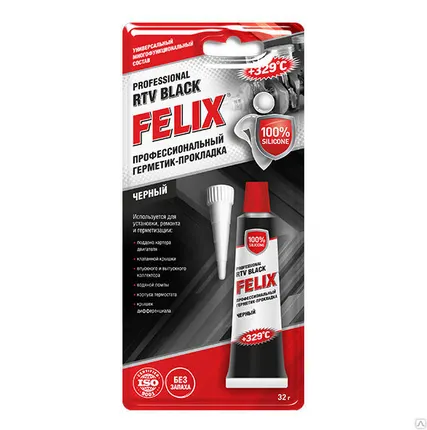 Фото №0 Герметик-прокладка FELIX нейтр(черн.) 32г