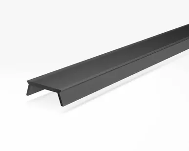 фото Лаконистик Рассеиватель черный жесткий матовый полупрозрачный (13х0,5х3000мм)