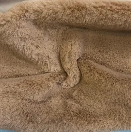 Фото №0 Искусственный мех под кролика 400 г/м2, ворс 11 мм, бежевый
