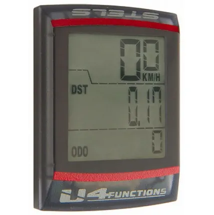 Фото №0 Велокомпьютер U4 4 функции, чёрный