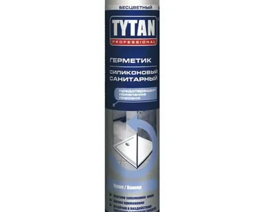 фото Герметик силиконовый санитарный белый "TYTAN Professional" (280мл) (12 шт)