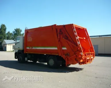 фото Мусоровоз МК-3449-03 NEW на шасси МАЗ-5340В2-485-013 (б/к, с порталом, САУ)