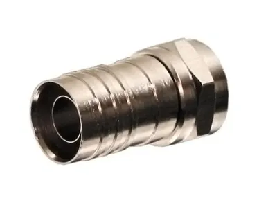 фото F-разъем RG6 обжимной медный