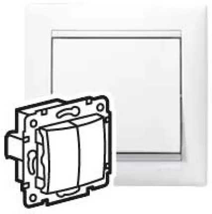 Фото №0 Механизм выключателя 2-кл. СП Valena 10А IP31 бел. (DIY-упак.) Leg 694265