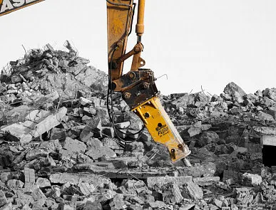 фото Аренда гидромолота на базе экскаватора CASE CX210