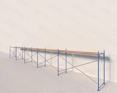 фото Леса рамные строительные ЛРСП-40 2х15 м (1 ярус под настил)