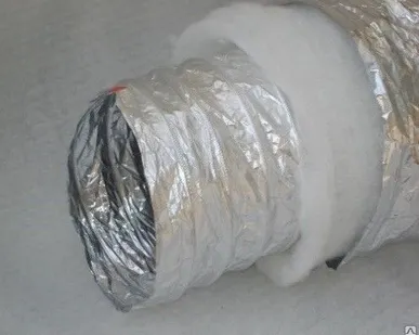 фото Гибкий теплоизолированный воздуховод серии ИзоАЛ – ПП D 315 мм