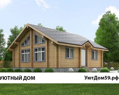 фото Сруб дома 9х9 из профилированного бруса