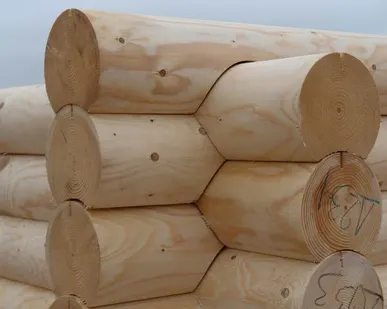 фото Оцилиндрованное бревно