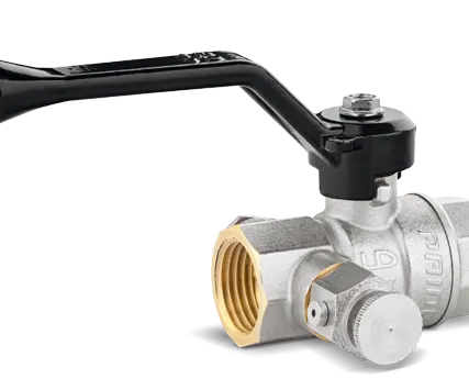 Фото №0 Кран шаровой латунный LD Pride с дненажем и воздухоотводчиком, рычаг