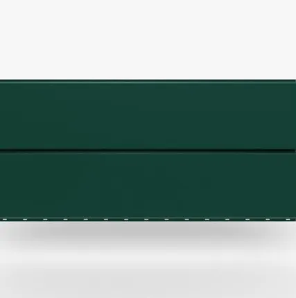 Фото №0 Сайдинг Металлический сайдинг «Евробрус» Premium, 0.5 мм RAL 6026, Зеленый опал