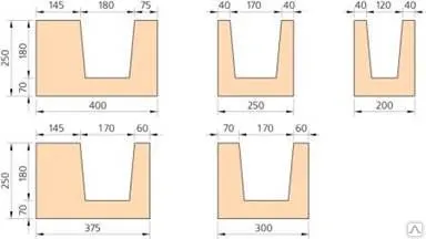 фото U-образные блоки