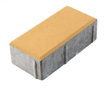 фото Плитка тротуарная бетонная АрБет Прямоугольник 1.П.6. желтая 2020 (11,52м2)