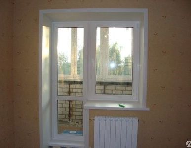 фото Балконный блок ПВХ, КВЕ, окно глухое