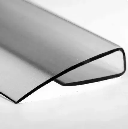 Фото №0 Профиль торцевой UP 8мм прозрачный L=2,1м, Кронос