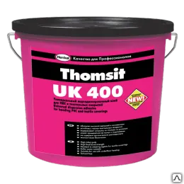 фото Thomsit UK 400. Универсальный водно-дисперсионный клей для текстильных и ПВ