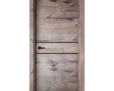 фото дверь межкомнатная line 2 канадский дуб пацифик горизонт 80*200 edge black