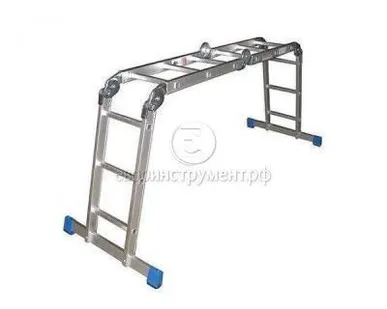 фото Лестница алюминиевая шарнирная Алюмет, 4 x 3