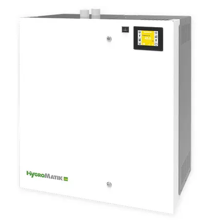 Фото №0 Парогенератор HygroMatik FlexLine FLE65-TSPA-O-TF105-SF (электродный, расширительная плата, Super Flush, датчик TF105)