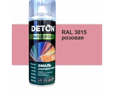 фото Эмаль аэрозольная алкидная атмосферостойкая 520мл RAL 3015 глянцевая розовая DETON