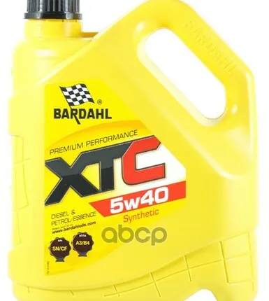 Фото №0 Bardahl 5W40 Xtc Sn/Cf 4L (Синт. Моторное Масло)