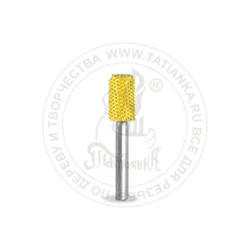 Фото №0 18C14-40 - Цилиндр, Ø хвостовика 3,2мм, Ø фрезы X 6,35мм, L фрезы 12,7мм (fine/желтая)