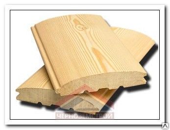 фото Имитация бревна хвоя (сорт АВ) 28х135х3000мм (4шт/уп) (ЛЕС)