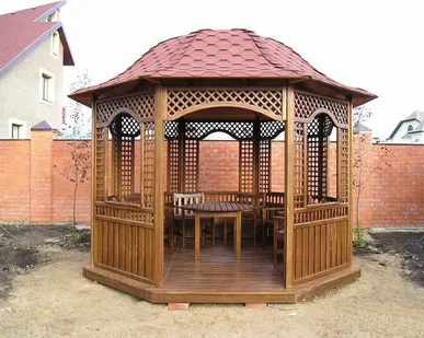 фото Беседки для дома,дачи и сада из дерева