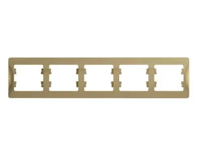 фото Рамка 5-м Glossa горизонт. титан SE GSL000405